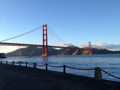 Die Golden Gate Bridge in San Francisco