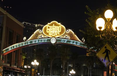 Gaslamp Quarter in San Diego (USA)