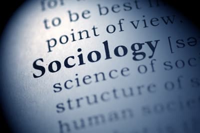 Seite aus dem Wörterbuch mit dem Wort Soziologie