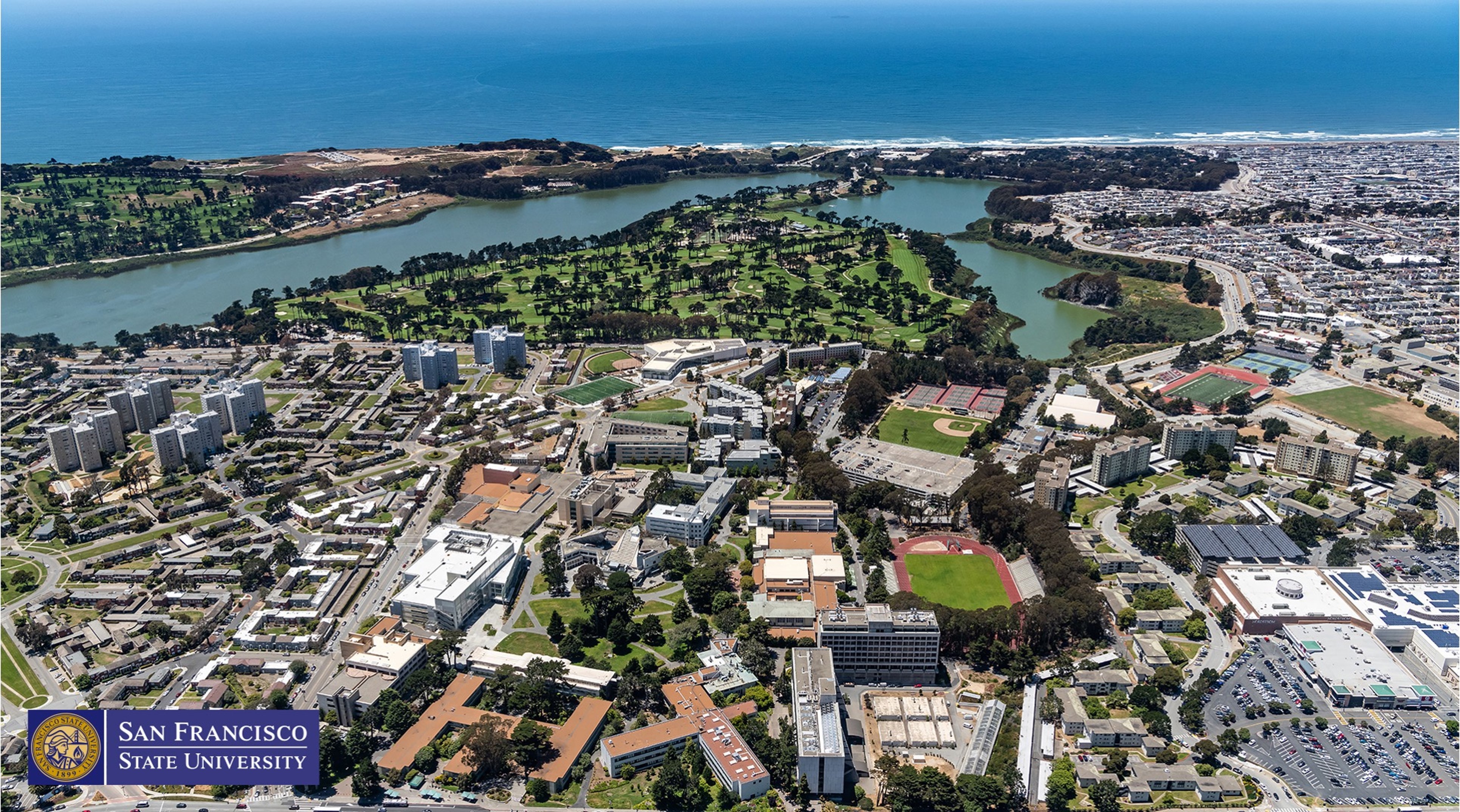 Luftaufnahme der San Francisco State University