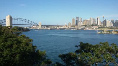 Blick auf die Skyline von Sydney