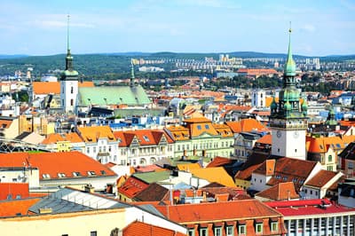 Panorama der Stadt Brno
