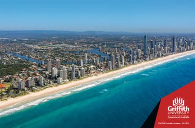 Die Skyline von Gold Coast aus der Luft aufgenommen