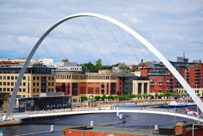 Blick auf die Stadt Newcastle upon Tyne
