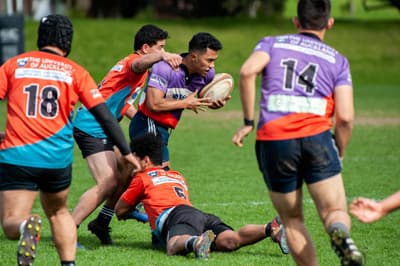 Studenten der University of Auckland beim Rugby-Match