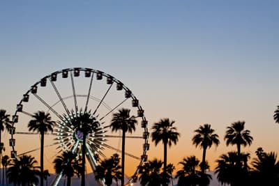 Das Riesenrad des Coachella Festivals