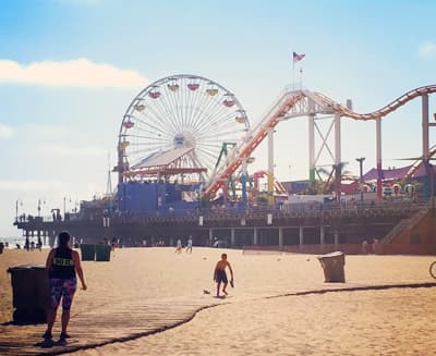 Der Freizeitpark am Santa Monica Pier