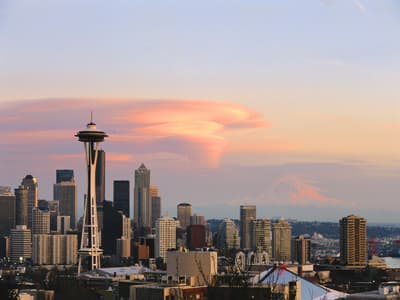 Sonnenuntergang in Seattle