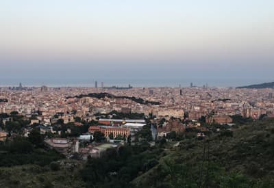 Blick über Barcelona vom Bunker El Carmel aus