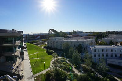 Blick über den Campus der UC San Diego