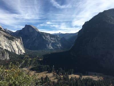 Bewaldetes Gebirgstal im Yosemite National Park