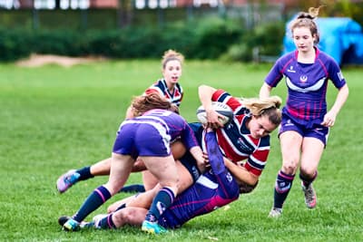 Women's Rugby auf dem Campus der Newcastle University
