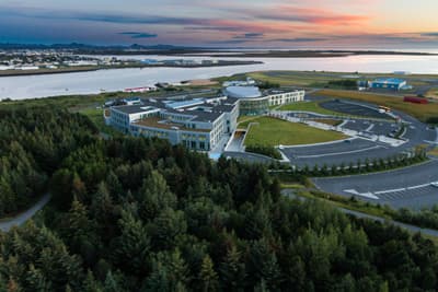 Campus der Reykjavík University aus der Vogelperspektive