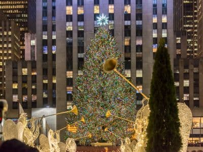 Der weltberühmte Weihnachtsbaum am Rockefeller Center
