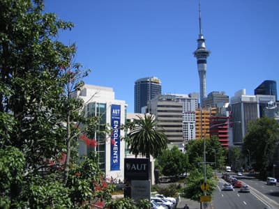 Downtown und Uni in Auckland