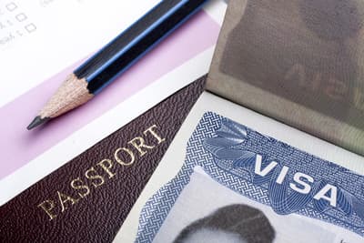 Pass und Visum für die USA