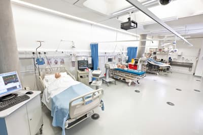 Simulation eines Krankenhauses der London South Bank University (Großbritannien)