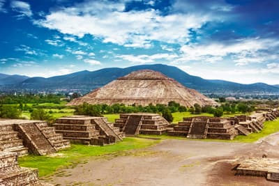 Die Ruinenstadt Teotihuacán in Mexiko