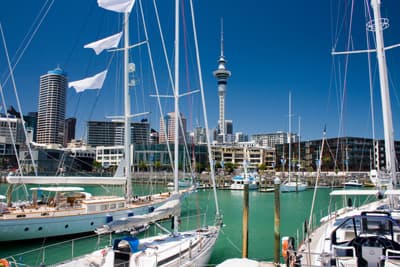 Am Hafen von Auckland (Neuseeland)