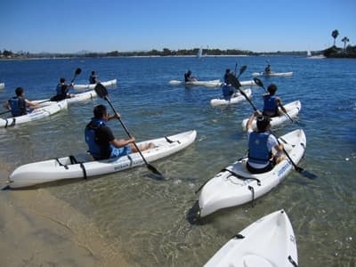 Kajakfahren an der San Diego State University (USA)