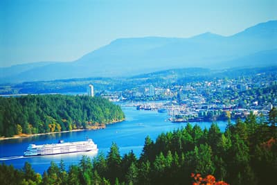 Blick auf Nanaimo auf Vancouver Island