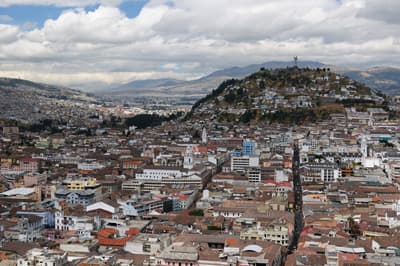 Panoramablick über Quito (Ecuador)