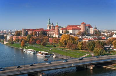 Stadtansicht von Krakau (Polen) 