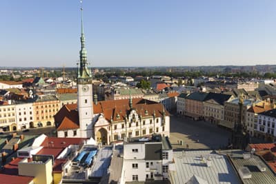 Blick auf die Stadt Olomouc in Tschechien