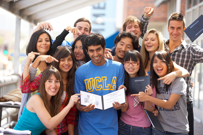 Eine Gruppe von Studenten der UCLA