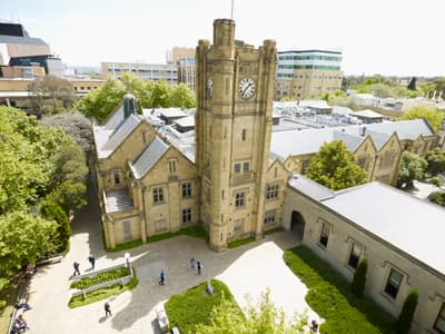 Clocktower der University of Melbourne